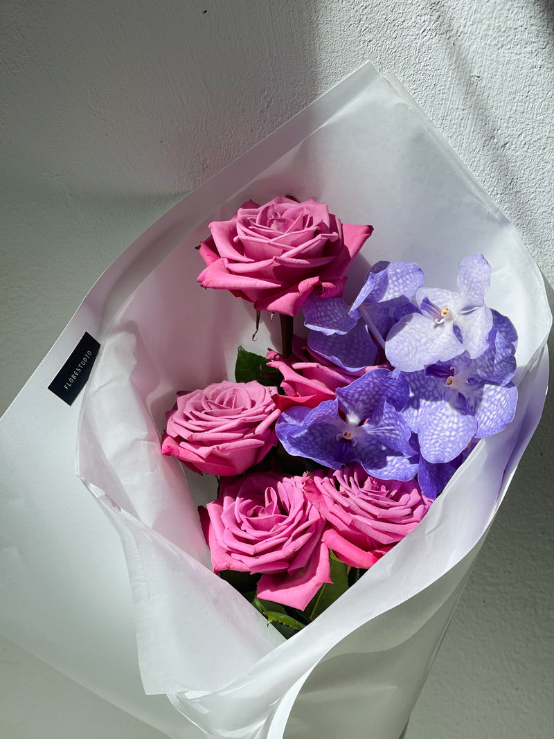 Bouquet de Roses i Orquídies